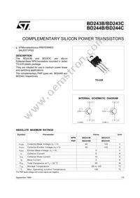 BD244C Datasheet Cover