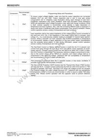 BD3522EFV-E2 Datasheet Page 15