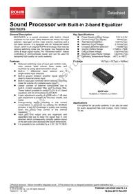 BD37522FS-E2 Datasheet Cover