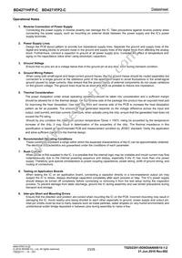 BD4271FP2-CE2 Datasheet Page 23