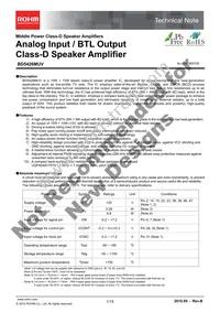 BD5426MUV-E2 Datasheet Cover