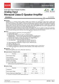 BD5466GUL-E2 Datasheet Cover