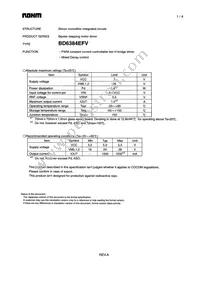 BD6384EFV-E2 Datasheet Cover