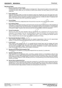 BD6528HFV-TR Datasheet Page 17