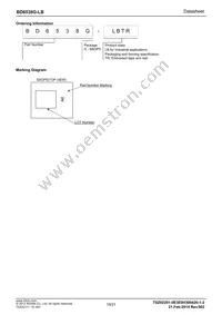 BD6538G-LBTR Datasheet Page 19