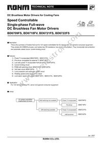 BD6718FV-E2 Datasheet Cover