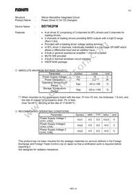 BD7962FM-E2 Datasheet Cover