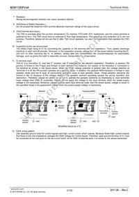 BD8112EFV-ME2 Datasheet Page 21