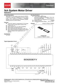 BD8203EFV-E2 Datasheet Cover
