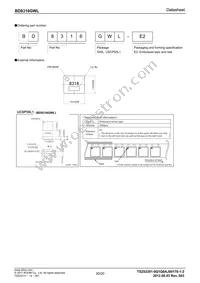 BD8316GWL-E2 Datasheet Page 20