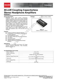 BD88400FJ-GE2 Datasheet Cover