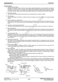 BD9035AEFV-CE2 Datasheet Page 20