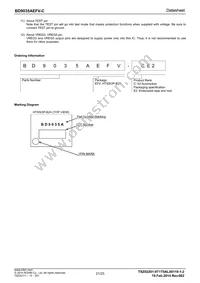 BD9035AEFV-CE2 Datasheet Page 21