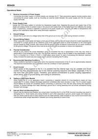 BD9428 Datasheet Page 21