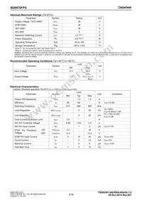 BD9870FPS-E2 Datasheet Page 3