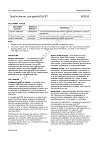 BF1203 Datasheet Page 18