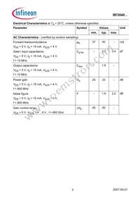 BF2040WH6814XTSA1 Datasheet Page 3