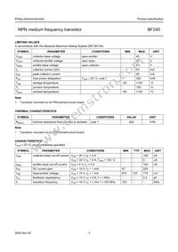 BF240 Datasheet Page 3