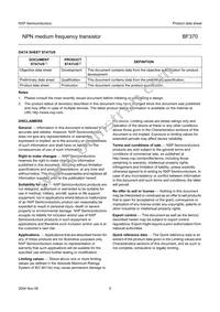 BF370 Datasheet Page 5