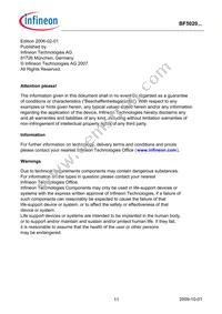 BF5020WH6327XTSA1 Datasheet Page 11