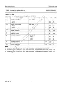 BF620 Datasheet Page 4