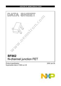 BF862 Datasheet Cover