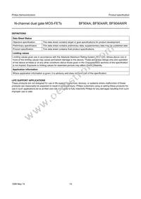 BF904AWR Datasheet Page 14