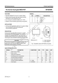 BF904WR Datasheet Page 2