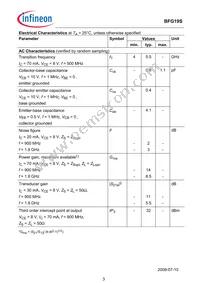 BFG 19S E6327 Datasheet Page 3