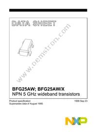 BFG25AW/X Datasheet Cover