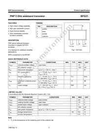 BFG31 Datasheet Page 2