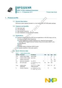 BFG325/XR Datasheet Cover