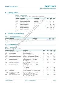 BFG325/XR Datasheet Page 3