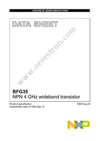 BFG35 Datasheet Cover