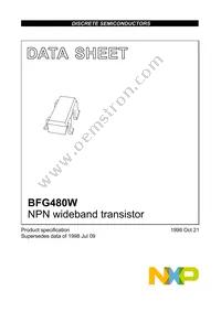 BFG480W Datasheet Cover