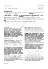 BFG480W Datasheet Page 14