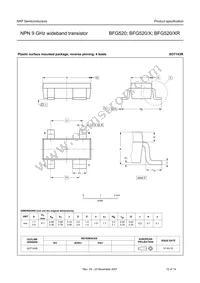 BFG520/XR Datasheet Page 12