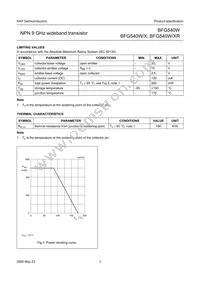 BFG540W/XR Datasheet Page 3