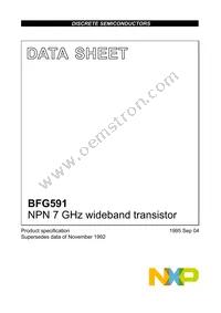 BFG591 Datasheet Cover