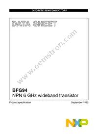 BFG94 Datasheet Cover