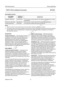 BFG94 Datasheet Page 13