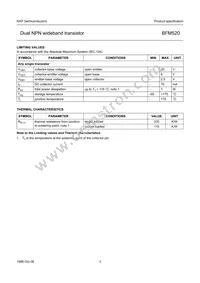BFM520 Datasheet Page 3