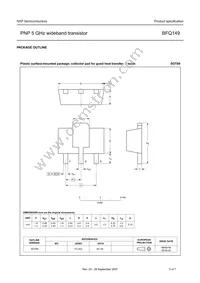 BFQ149 Datasheet Page 5