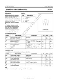 BFQ19 Datasheet Page 2