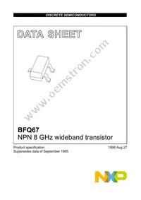 BFQ67 Datasheet Cover