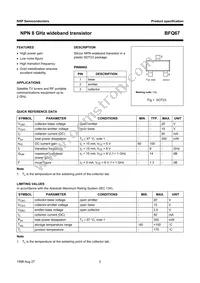 BFQ67 Datasheet Page 2