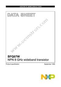 BFQ67W Datasheet Cover