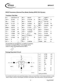 BFR 181T E6327 Datasheet Page 4