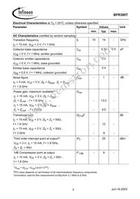 BFR 360T E6327 Datasheet Page 3