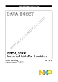 BFR30 Datasheet Cover